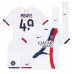 Paris Saint-Germain Ibrahim Mbaye #49 Bortedraktsett Barn 2025-26 Korte ermer (+ Korte bukser)